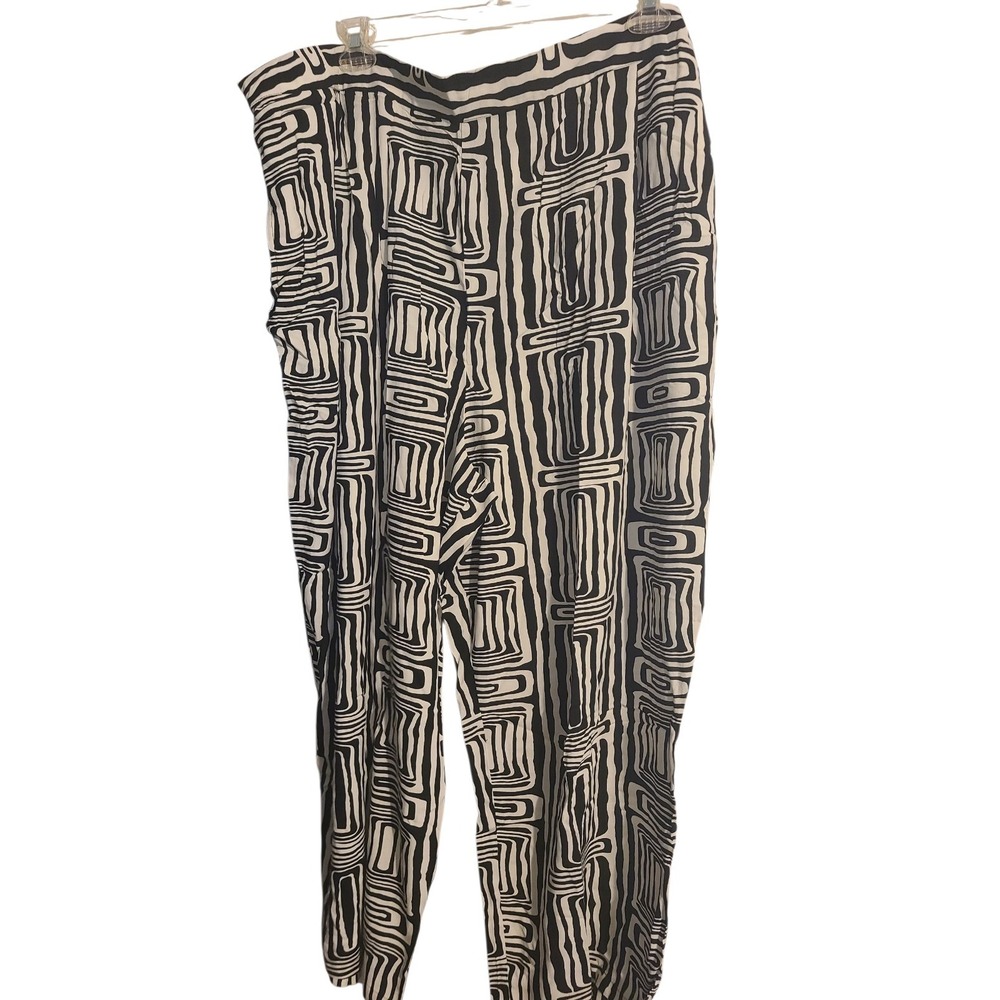 ASOS Design pants Black/White Size Curve 2XL